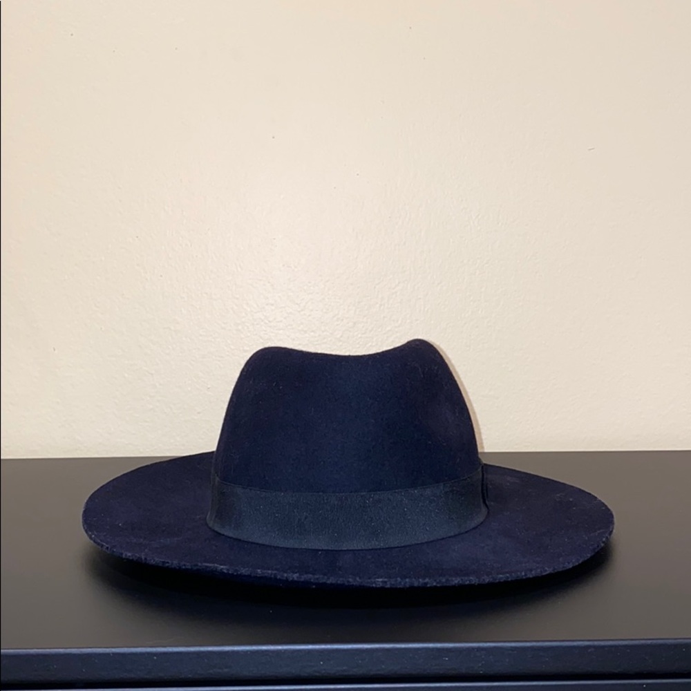 Dark Navy Soft Brim Fedora Hat